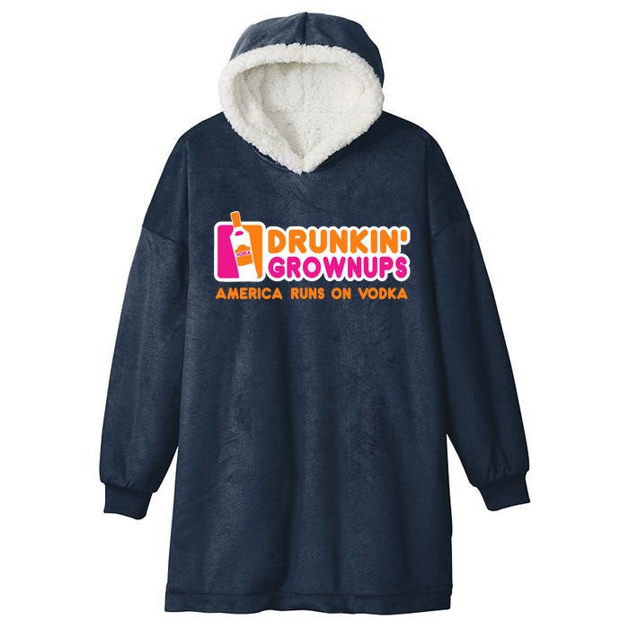 Vodka Gifts Funny Vodkas Drunkin Grownups Hooded Wearable Blanket