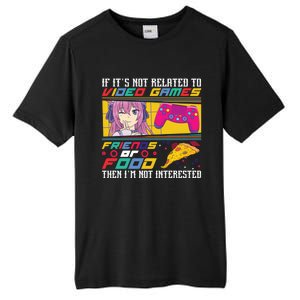 Video Games Friends Food Pizza Gamer Anime Gift Tall Fusion ChromaSoft Performance T-Shirt