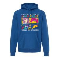 Video Games Friends Food Pizza Gamer Anime Gift Premium Hoodie