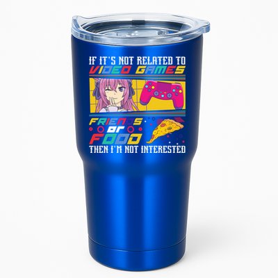 Video Games Friends Food Pizza Gamer Anime Gift Tumbler