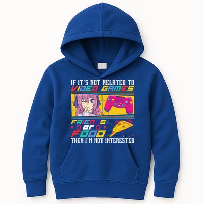 Video Games Friends Food Pizza Gamer Anime Gift Kids Hoodie