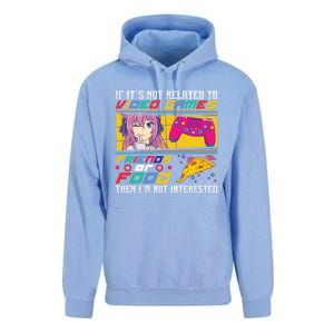 Video Games Friends Food Pizza Gamer Anime Gift Unisex Surf Hoodie