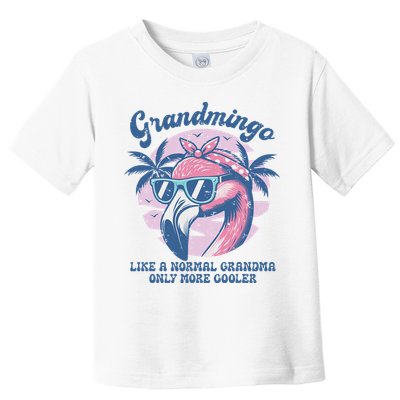 Vintage Grandmingo Flamingo Grandma Summer Vacation Women Toddler T-Shirt