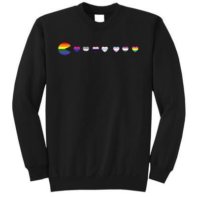 Video Game Funny Gaming LGBT Q Ally Pride Flag Gamer Sweatshirt