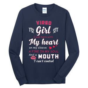 Virgo Girl Funny Quote With Zodiac Sign Birthday Gift Tall Long Sleeve T-Shirt