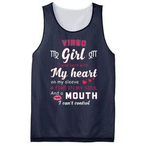 Virgo Girl Funny Quote With Zodiac Sign Birthday Gift Mesh Reversible Basketball Jersey Tank