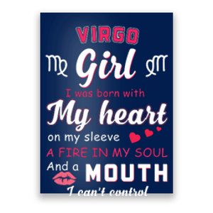 Virgo Girl Funny Quote With Zodiac Sign Birthday Gift Poster