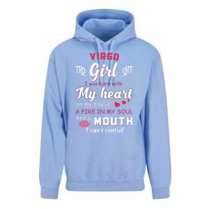 Virgo Girl Funny Quote With Zodiac Sign Birthday Gift Unisex Surf Hoodie