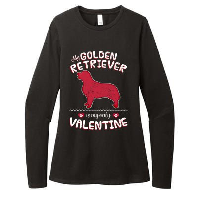 Valentine Gift For Golden Retriever Dad Or Mom Womens CVC Long Sleeve Shirt