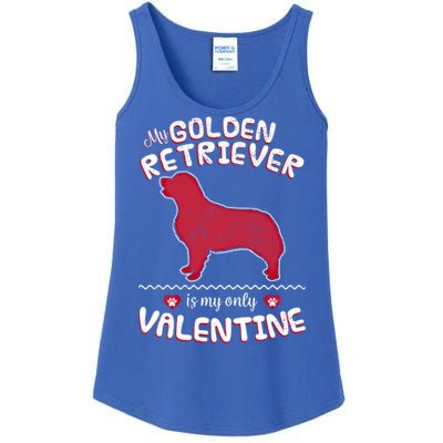 Valentine Gift For Golden Retriever Dad Or Mom Ladies Essential Tank