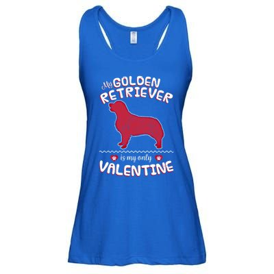 Valentine Gift For Golden Retriever Dad Or Mom Ladies Essential Flowy Tank