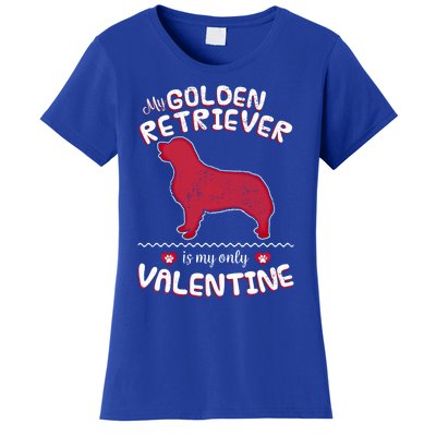 Valentine Gift For Golden Retriever Dad Or Mom Women's T-Shirt