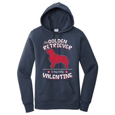 Valentine Gift For Golden Retriever Dad Or Mom Women's Pullover Hoodie