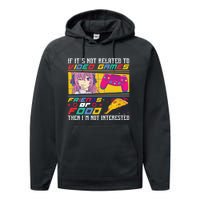 Video Game Friends Or Food Then Im Not Interested Gift For Gamer Performance Fleece Hoodie