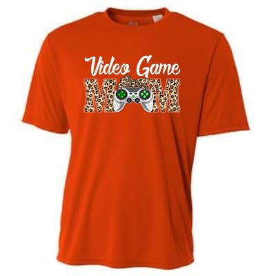 Video Game Funny Mom Game Leopard Mothers Day Great Gift Cooling Performance Crew T-Shirt