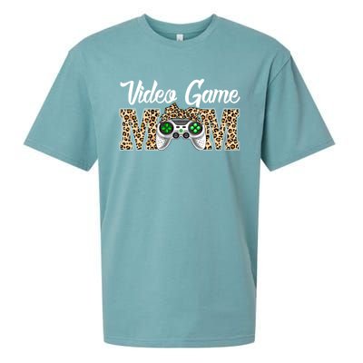 Video Game Funny Mom Game Leopard Mothers Day Great Gift Sueded Cloud Jersey T-Shirt