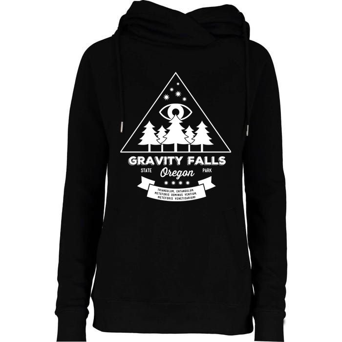 Visit Gravity Falls Oregon! Womens Funnel Neck Pullover Hood