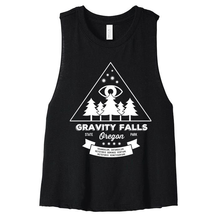 Visit Gravity Falls Oregon! Women's Racerback Cropped Tank