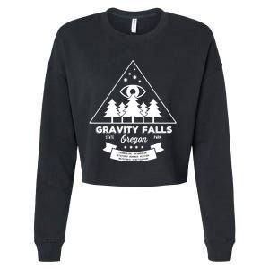 Visit Gravity Falls Oregon! Cropped Pullover Crew