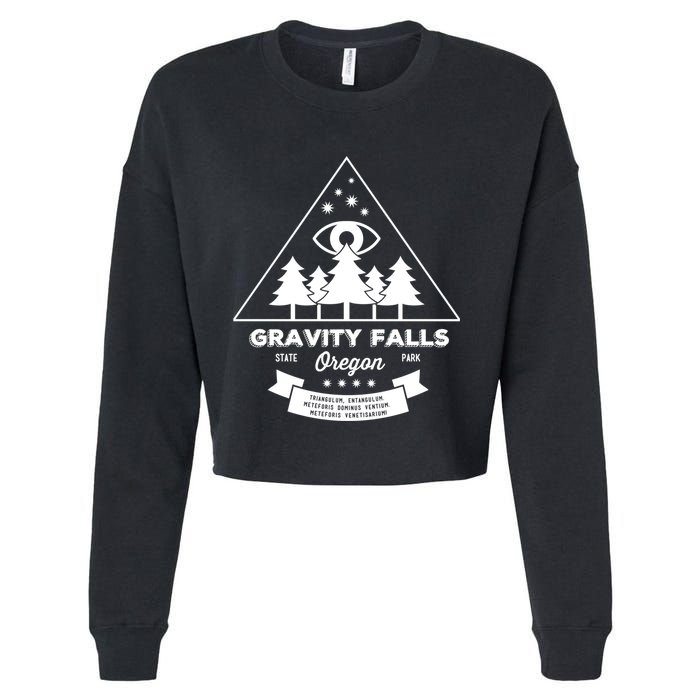 Visit Gravity Falls Oregon! Cropped Pullover Crew