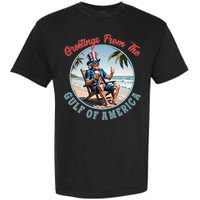 Vintage Greetings From The Gulf Of America Uncle Sam Garment-Dyed Heavyweight T-Shirt