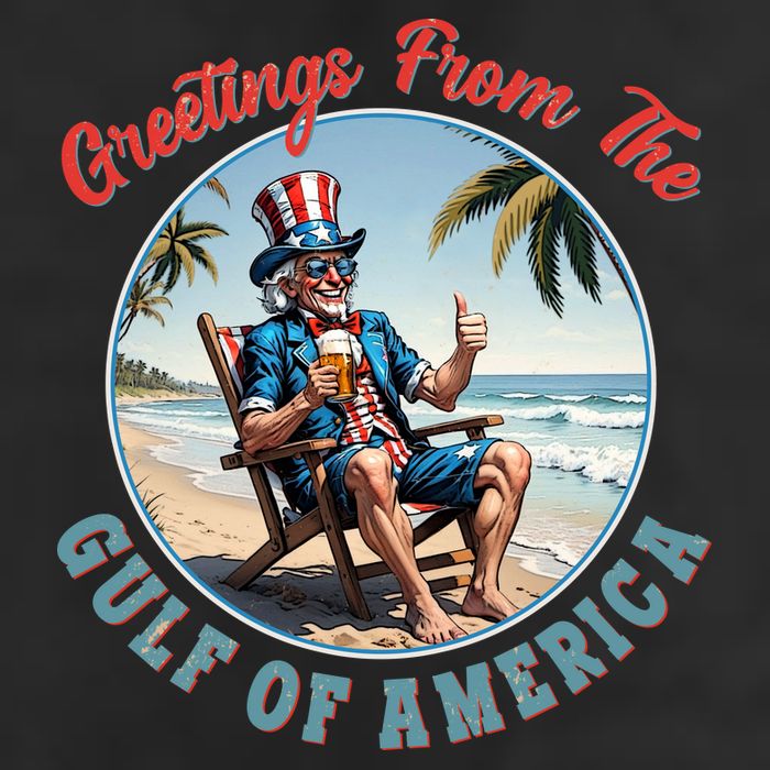Vintage Greetings From The Gulf Of America Uncle Sam Garment-Dyed Heavyweight T-Shirt