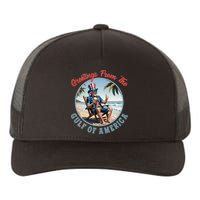 Vintage Greetings From The Gulf Of America Uncle Sam Yupoong Adult 5-Panel Trucker Hat