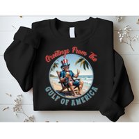 Vintage Greetings From The Gulf Of America Uncle Sam Sweatshirt