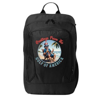 Vintage Greetings From The Gulf Of America Uncle Sam City Backpack