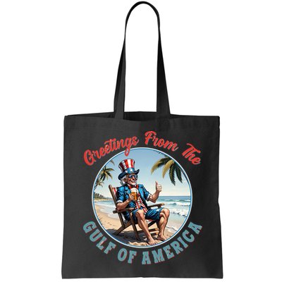 Vintage Greetings From The Gulf Of America Uncle Sam Bag