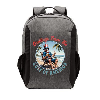 Vintage Greetings From The Gulf Of America Uncle Sam Vector Backpack