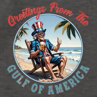 Vintage Greetings From The Gulf Of America Uncle Sam Vector Backpack