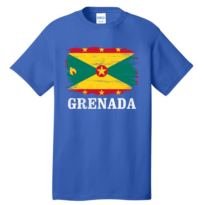 Vintage Grenada Flag For Grenadian Gift Tall T-Shirt