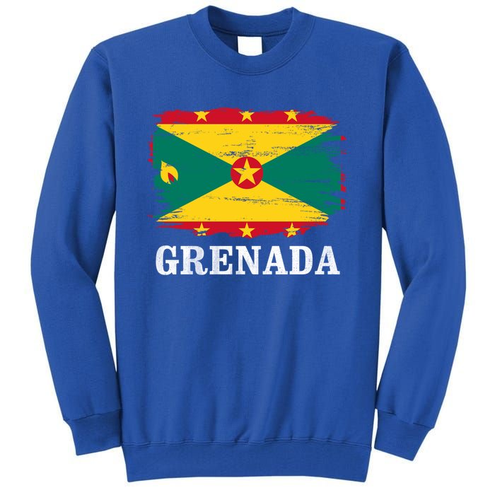 Vintage Grenada Flag For Grenadian Gift Tall Sweatshirt