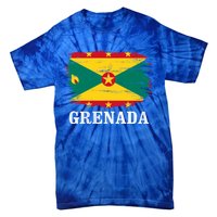 Vintage Grenada Flag For Grenadian Gift Tie-Dye T-Shirt