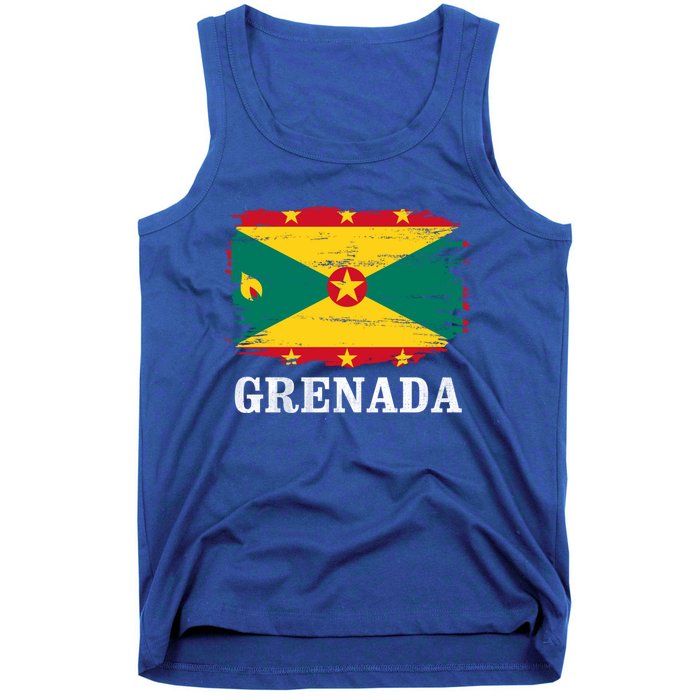 Vintage Grenada Flag For Grenadian Gift Tank Top