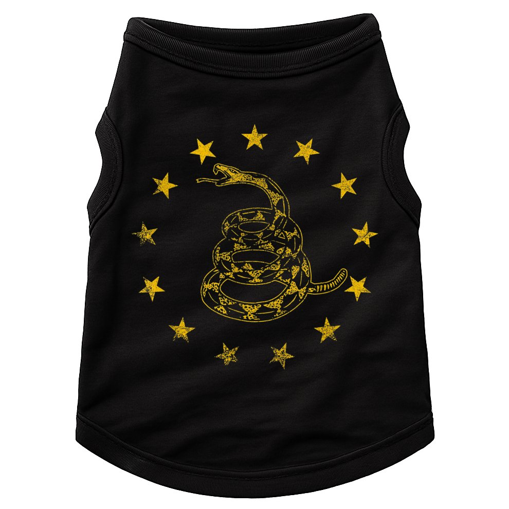 Vintage Gadsden Flag Snake Betsy Ross Flag 13 Stars Doggie Tank