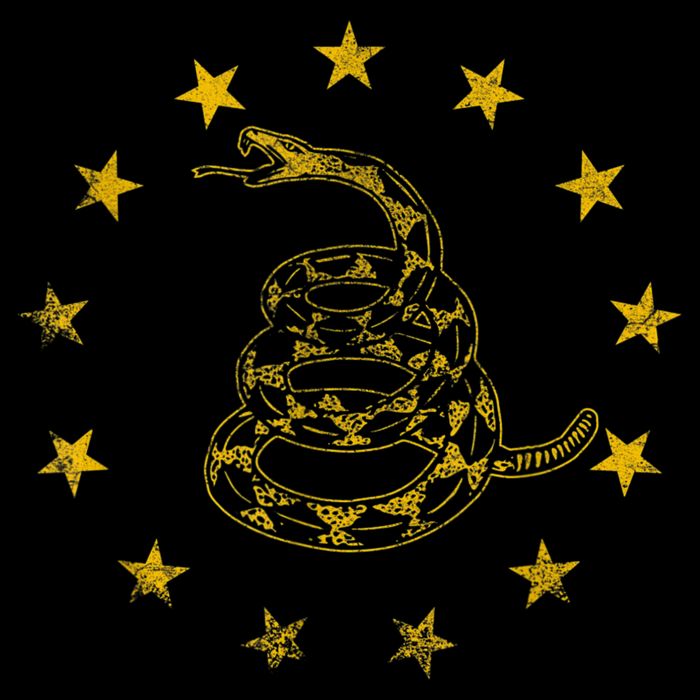 Vintage Gadsden Flag Snake Betsy Ross Flag 13 Stars Doggie Tank