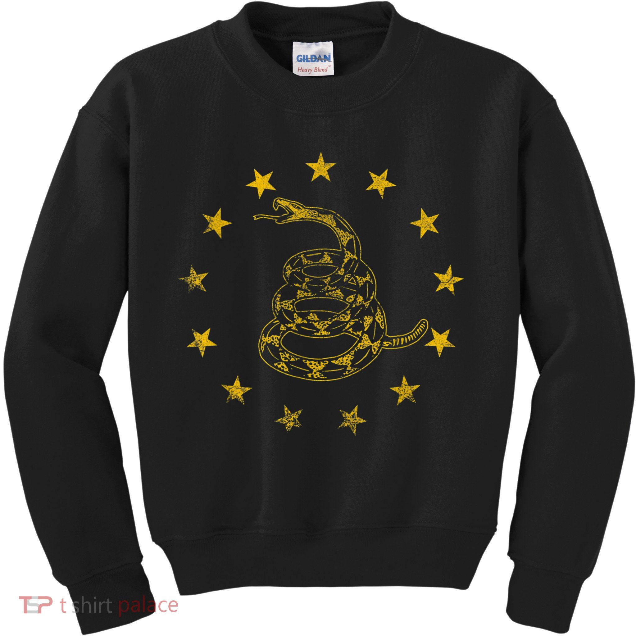 Vintage Gadsden Flag Snake Betsy Ross Flag 13 Stars Kids Sweatshirt