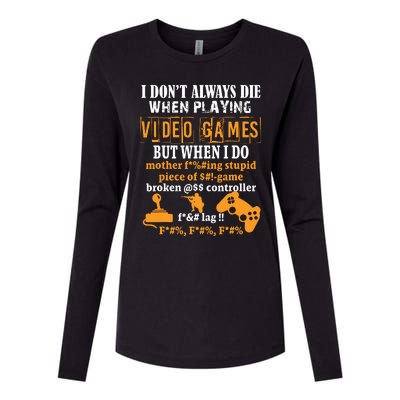 Video Games Funny Gamer For Console Gaming Fans T Womens Cotton Relaxed Long Sleeve T-Shirt