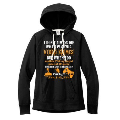 Video Games Funny Gamer For Console Gaming Fans T Women's Fleece Hoodie