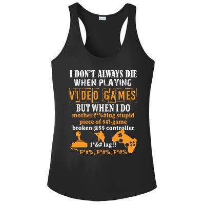 Video Games Funny Gamer For Console Gaming Fans T Ladies PosiCharge Competitor Racerback Tank