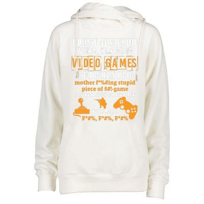 Video Games Funny Gamer For Console Gaming Fans T Womens Funnel Neck Pullover Hood