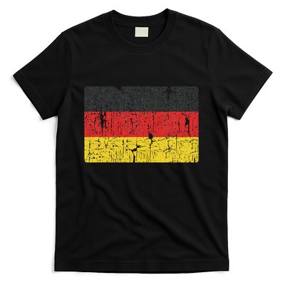 Vintage Germany Flag Gift Retro German Women Souvenir T-Shirt