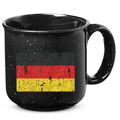 Vintage Germany Flag Gift Retro German Women Souvenir 15oz Campfire Ceramic Mug