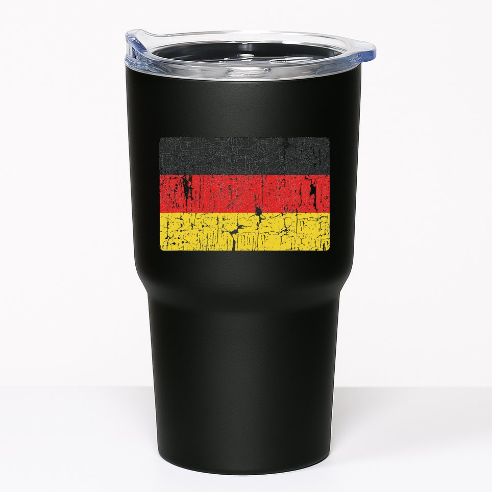Vintage Germany Flag Gift Retro German Women Souvenir Tumbler
