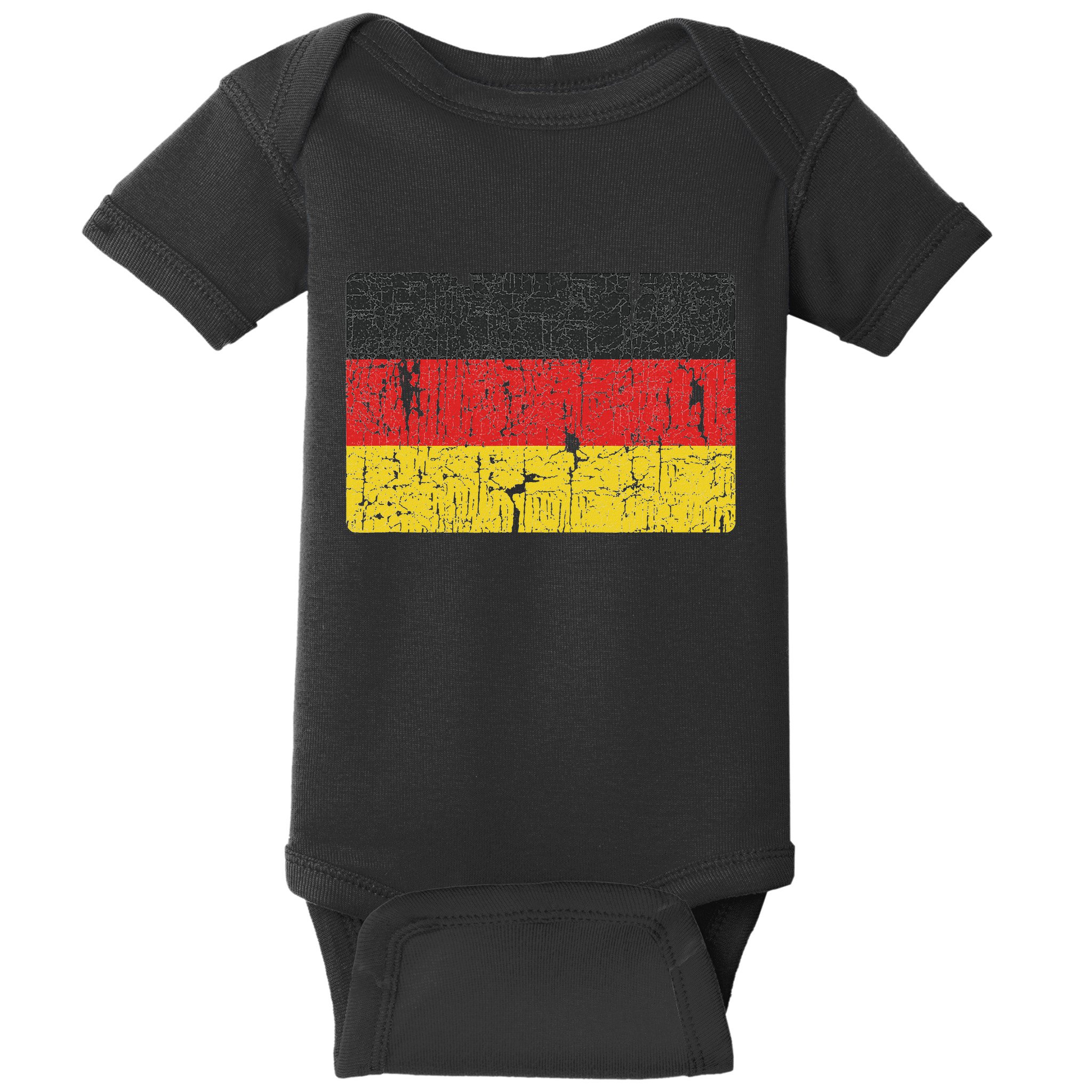 Vintage Germany Flag Gift Retro German Women Souvenir Baby Bodysuit
