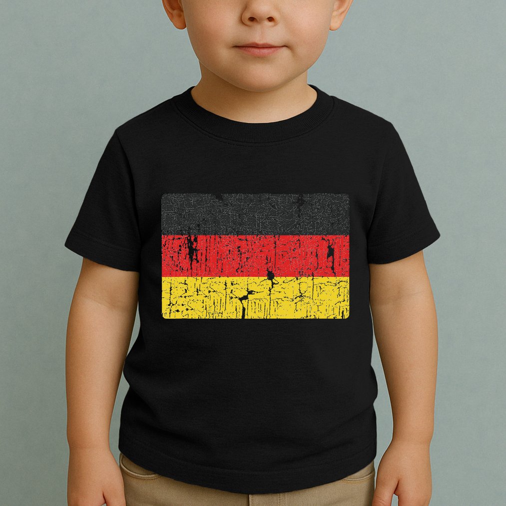 Vintage Germany Flag Gift Retro German Women Souvenir Toddler T-Shirt