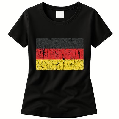 Vintage Germany Flag Gift Retro German Women Souvenir Womens T-Shirt