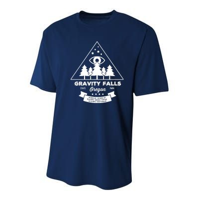 Visit Gravity Falls Youth Performance Sprint T-Shirt